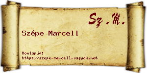 Szépe Marcell névjegykártya